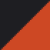 Black/ Deep Orange 