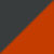 Charcoal Grey/ Deep Orange 