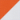 Deep Orange/ White