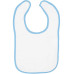 Infant Contrast Trim Terry Bib