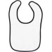 Infant Contrast Trim Terry Bib