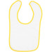 Infant Contrast Trim Terry Bib