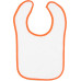 Infant Contrast Trim Terry Bib