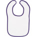 Infant Contrast Trim Terry Bib