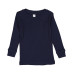 Toddler Long-Sleeve Baby Rib Pajama Top