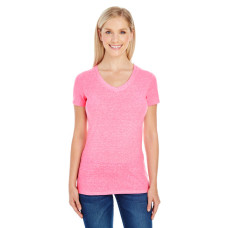 Ladies' Triblend Short-Sleeve V-Neck T-Shirt
