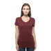 Ladies' Triblend Short-Sleeve V-Neck T-Shirt