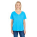 Ladies' Triblend Fleck Short-Sleeve V-Neck T-Shirt