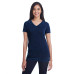 Ladies' Cross Dye Short-Sleeve V-Neck T-Shirt