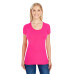 Ladies' Spandex Short-Sleeve Scoop Neck T-Shirt