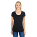 Ladies' Spandex Short-Sleeve Scoop Neck T-Shirt