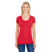 Ladies' Spandex Short-Sleeve Scoop Neck T-Shirt
