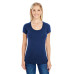 Ladies' Spandex Short-Sleeve Scoop Neck T-Shirt