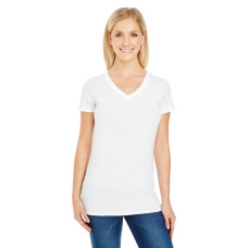 Ladies' Pigment-Dye Short-Sleeve V-Neck T-Shirt