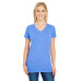 Ladies' Pigment-Dye Short-Sleeve V-Neck T-Shirt