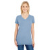 Ladies' Pigment-Dye Short-Sleeve V-Neck T-Shirt