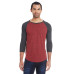 Unisex Triblend 3/4-Sleeve Raglan