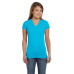 Ladies' Junior Fit V-Neck Fine Jersey T-Shirt