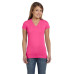 Ladies' Junior Fit V-Neck Fine Jersey T-Shirt