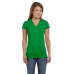 Ladies' Junior Fit V-Neck Fine Jersey T-Shirt