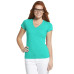 Ladies' Junior Fit V-Neck Fine Jersey T-Shirt