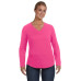Ladies' V-Neck French Terry Pullover