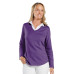 Ladies' V-Neck French Terry Pullover