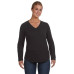 Ladies' V-Neck French Terry Pullover