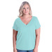 Ladies' Curvy V-Neck Premium Jersey T-Shirt