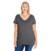 Ladies' Curvy V-Neck Premium Jersey T-Shirt