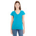 Ladies' Lightweight Fitted V-Neck T-Shirt