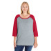 Ladies' Curvy Baseball Premium Jersey T-Shirt