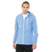 Unisex Triblend Sponge Fleece Full-Zip Hoodie