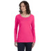 Ladies' Featherweight Long-Sleeve Scoop T-Shirt