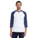 Men's 4.5 oz., 60/40 Ringspun Cotton/Polyester X-Temp® Baseball T-Shirt
