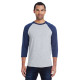 Men's 4.5 oz., 60/40 Ringspun Cotton/Polyester X-Temp® Baseball T-Shirt