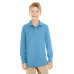 Youth 5.6 oz. SpotShield™ Long-Sleeve Jersey Polo