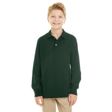 Youth 5.6 oz. SpotShield™ Long-Sleeve Jersey Polo