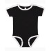 Infant Soccer Ringer Fine Jersey Bodysuit