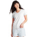 Ladies' 5.2 oz. Tagless® V-Neck T-Shirt