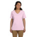 Ladies' 5.2 oz. Tagless® V-Neck T-Shirt