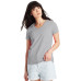 Ladies' 5.2 oz. Tagless® V-Neck T-Shirt