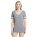 Ladies' 4.5 oz. TRI-BLEND Varsity V-Neck T-Shirt