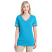 Ladies' 4.5 oz. TRI-BLEND Varsity V-Neck T-Shirt