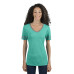 Ladies' 4.5 oz. TRI-BLEND Varsity V-Neck T-Shirt