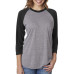 Unisex Triblend 3/4-Sleeve Raglan