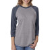 Unisex Triblend 3/4-Sleeve Raglan