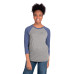 Unisex Triblend 3/4-Sleeve Raglan