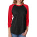Unisex Triblend 3/4-Sleeve Raglan