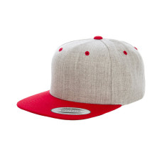 Adult 6-Panel Structured Flat Visor Classic Two-Tone Snapback